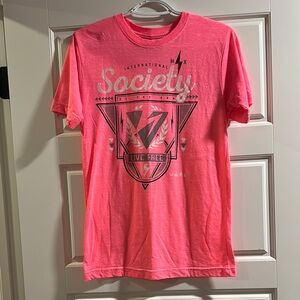 Society Pink Graphic Tee